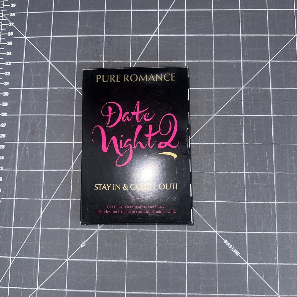 Pure Romance Night 2 Adult Card Games – 3 in 1 – Open‎ Box – Great Condition